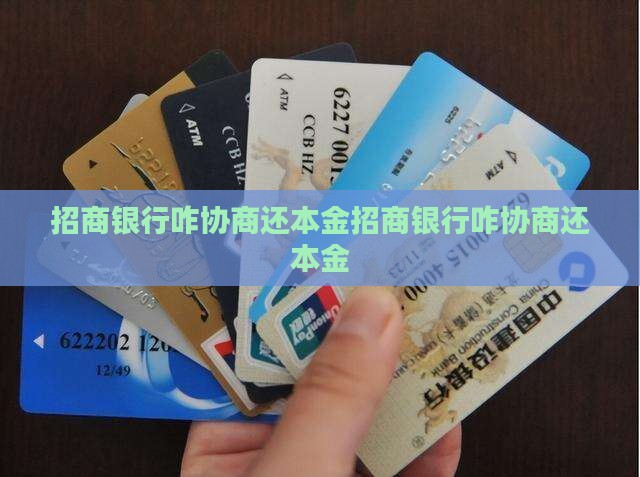 招商银行咋协商还本金