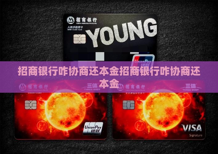 招商银行咋协商还本金