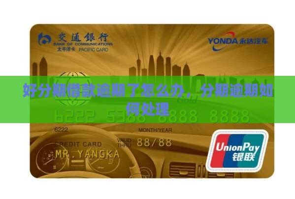 好分期借款逾期了怎么办应该如何处理