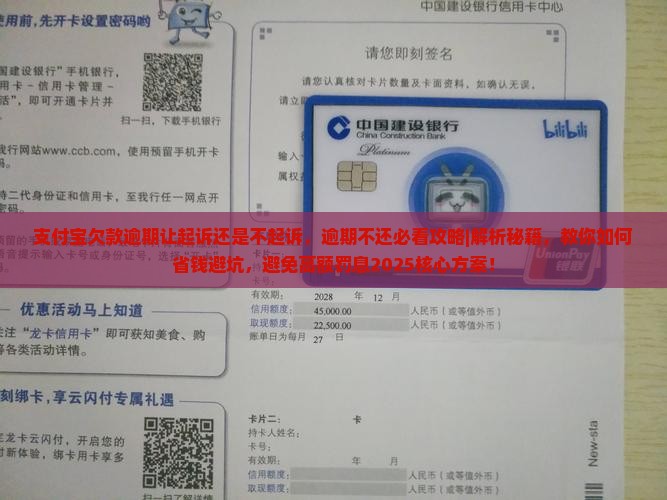 支付宝欠款逾期让起诉还是不起诉