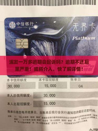 浦发一万多逾期会起诉吗