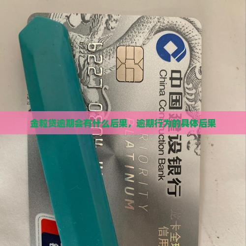 金粒贷逾期会有什么后果