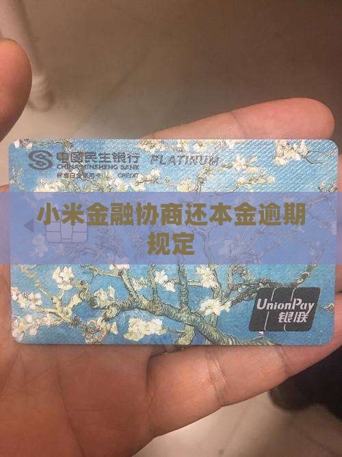 小米金融协商还本金规定