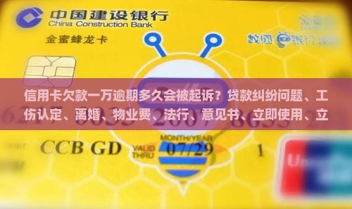 信用卡欠款一万逾期多久立案