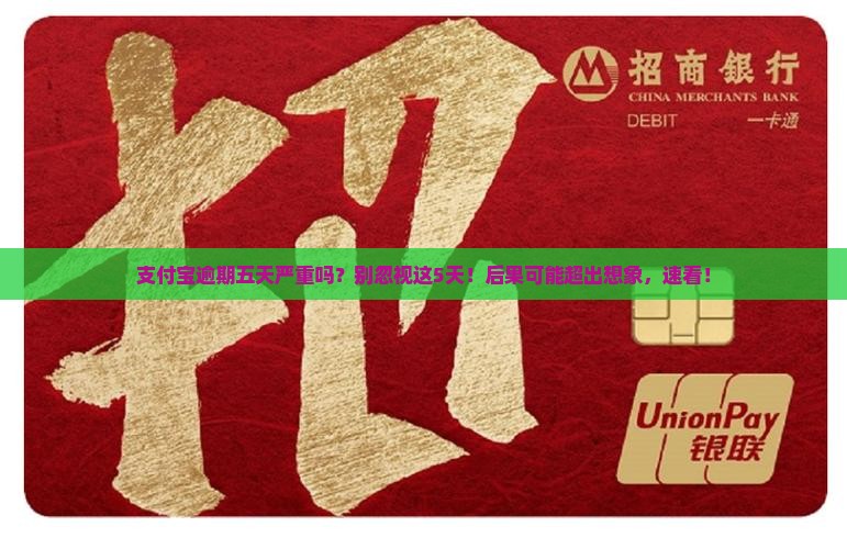 支付宝逾期五天严重吗