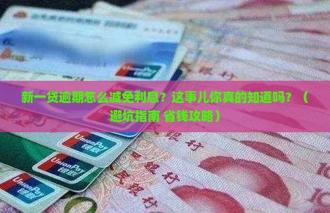 新一贷逾期怎么减免利息的