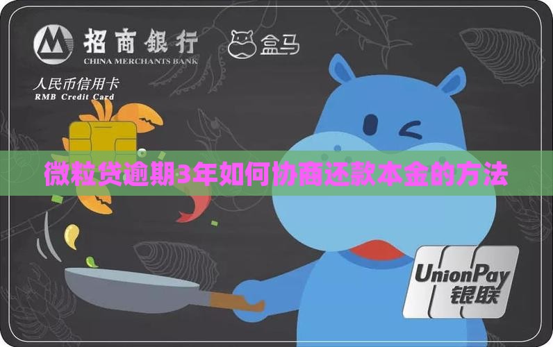 微粒贷逾期3年协商还本金的方法是什么