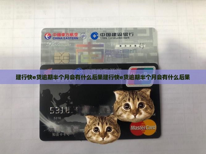 建行快e贷逾期半个月会有什么后果