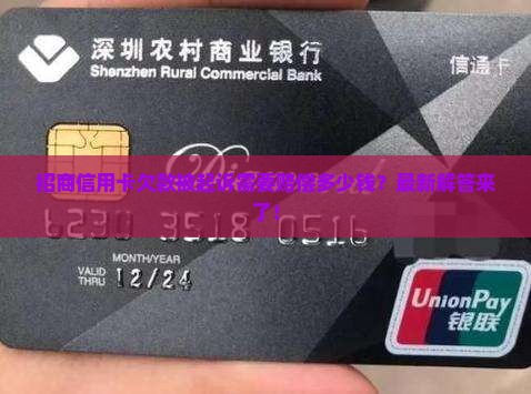 招商信用卡欠款被起诉需要赔偿多少钱