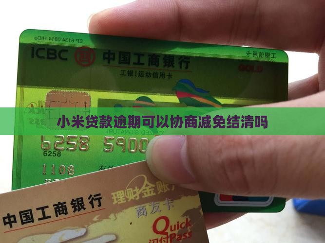 小米贷款可以协商结清减免吗