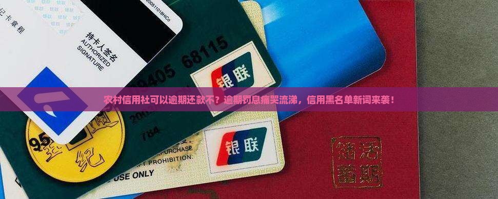 农村信用社可以逾期还款不