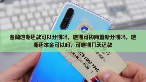 招联金融逾期还款可以分期吗
