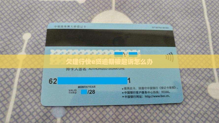 欠建行快e贷被起诉怎么办
