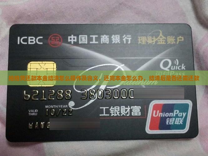 拍拍贷还款本金结清