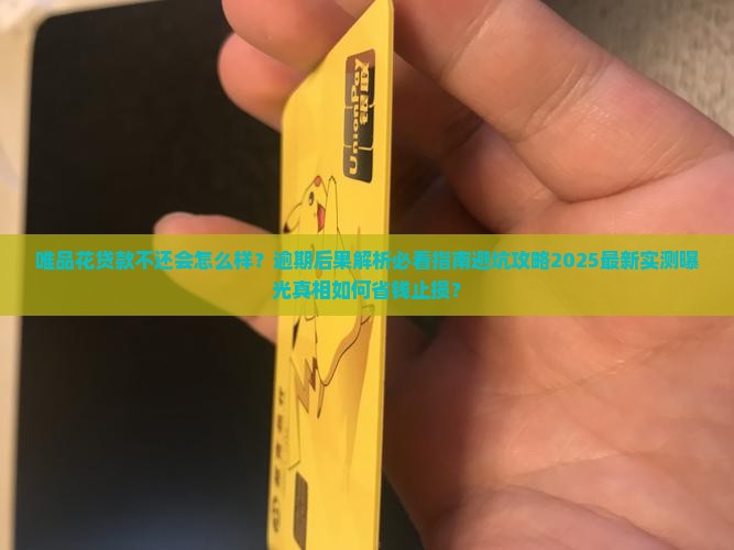 唯品花贷款不还会怎么样