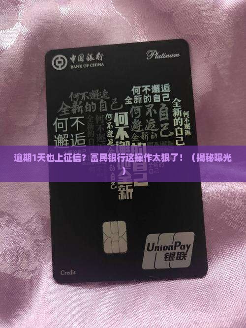 富民银行逾期1天也上征信了