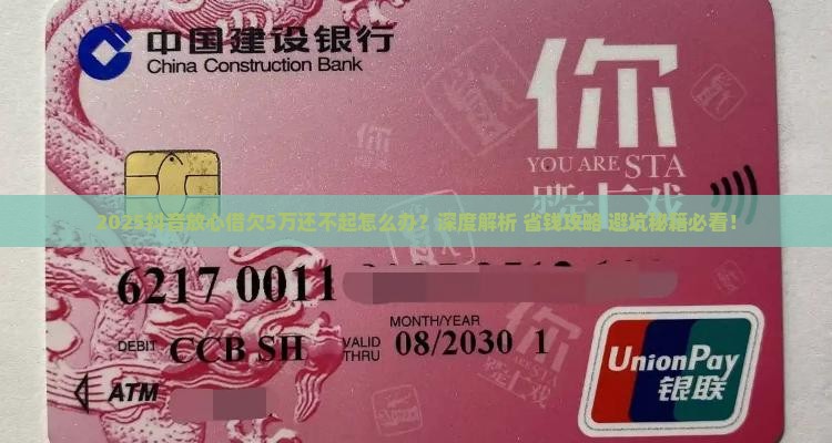 抖音放心借欠了5万还不起怎么办