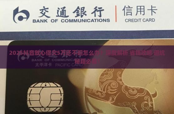 抖音放心借欠了5万还不起怎么办