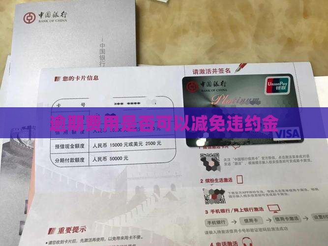 逾期费用是否可以减免违约金
