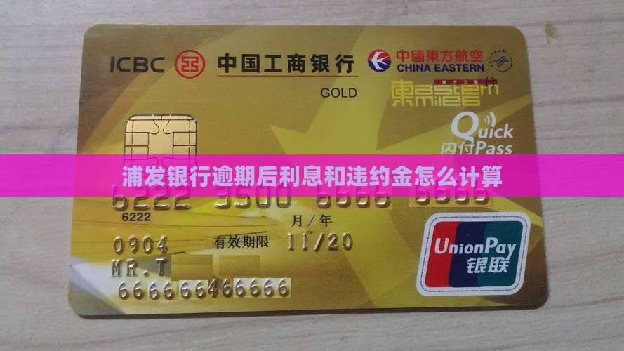 浦发银行逾期后罚息和违约金该如何计算
