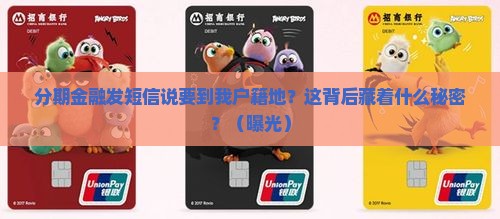 分期金融发短信说要到我户籍地如何处理