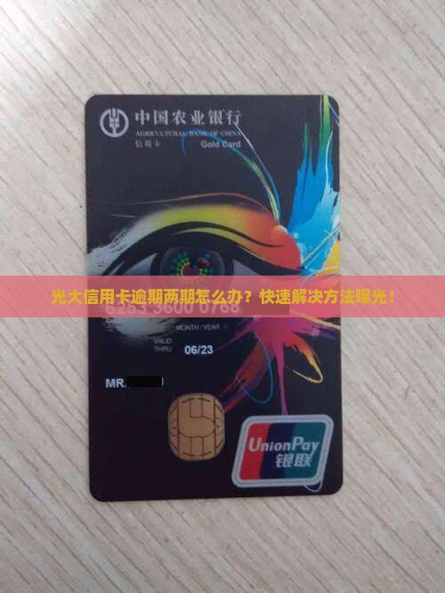 光大信用卡逾期两期怎么办