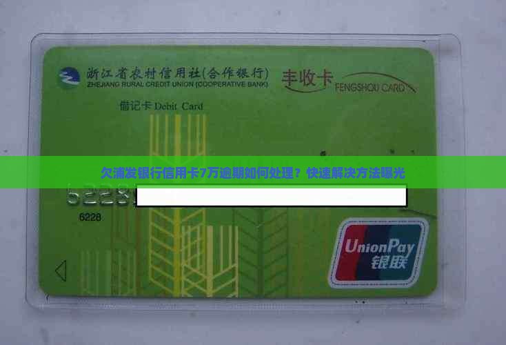 欠浦发银行信用卡7万逾期