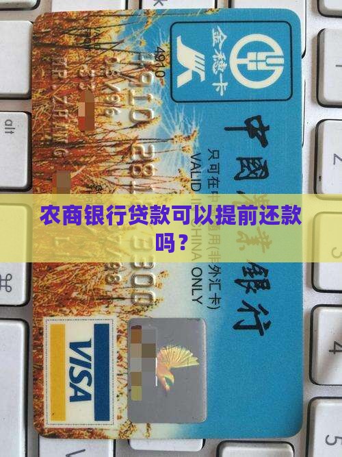 农商银行贷款能提前还吗