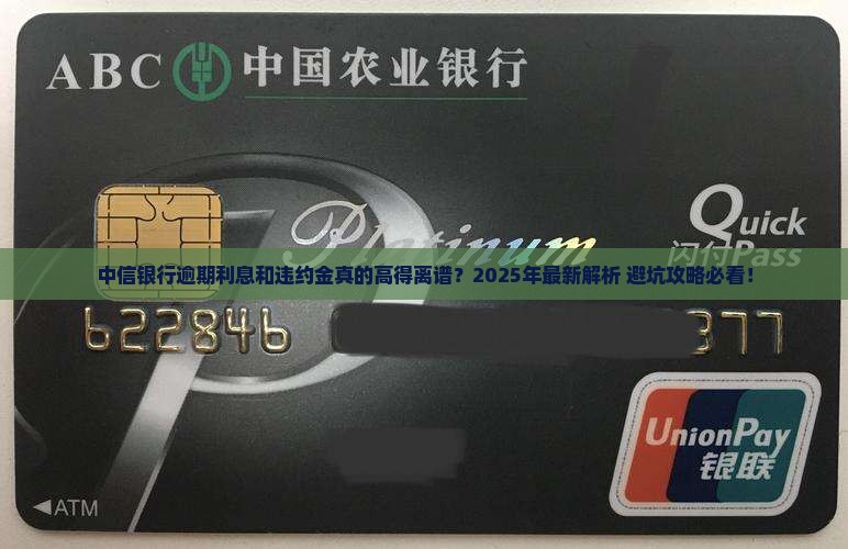 中信银行逾期利息和违约金怎么计算太高