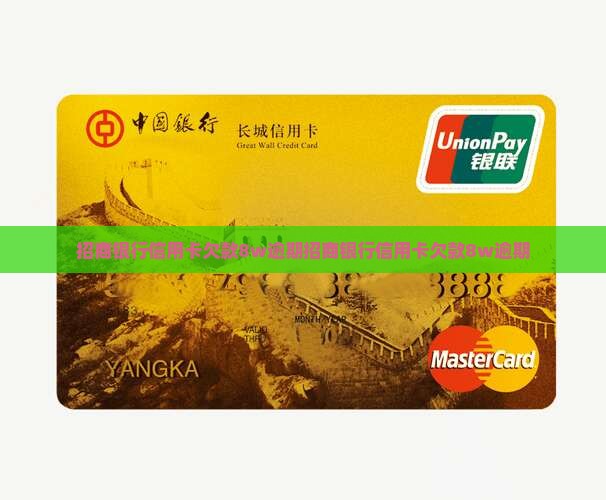 招商银行信用卡欠款8w逾期