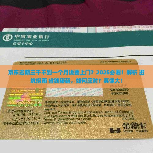 京东逾期三千不到一个月说要上门怎么办
