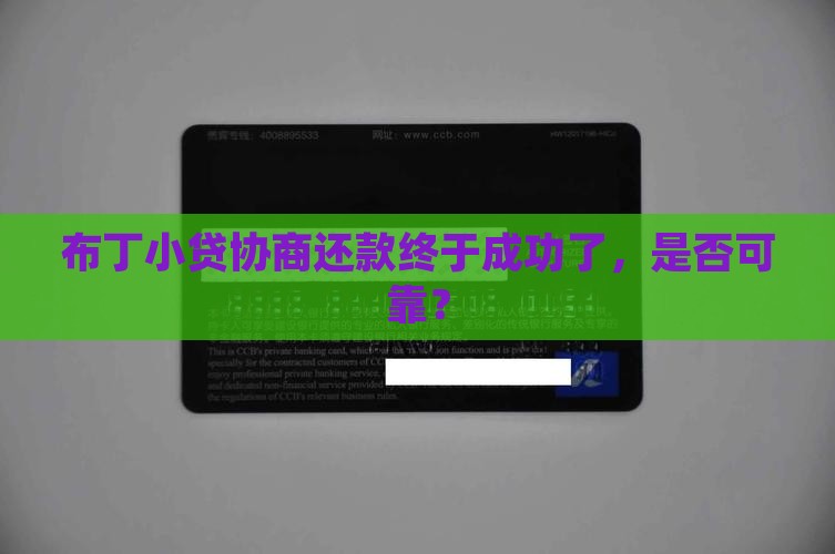 布丁小贷协商还款终于成功了
