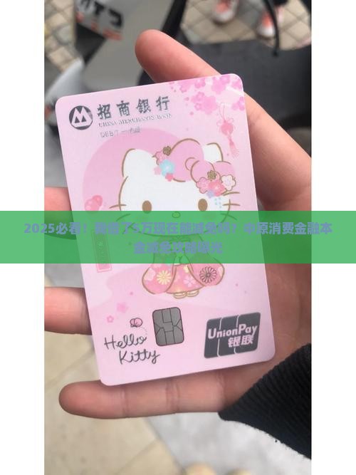 中原消费金融有本金减免吗怎么办理