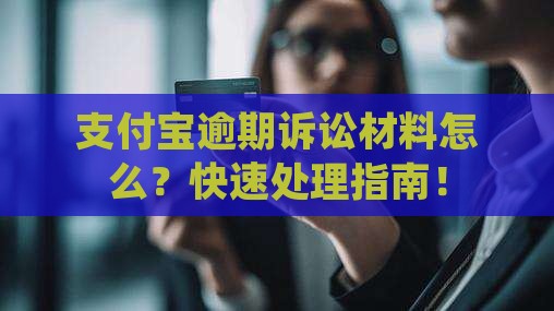 支付宝逾期诉讼材料怎么办理