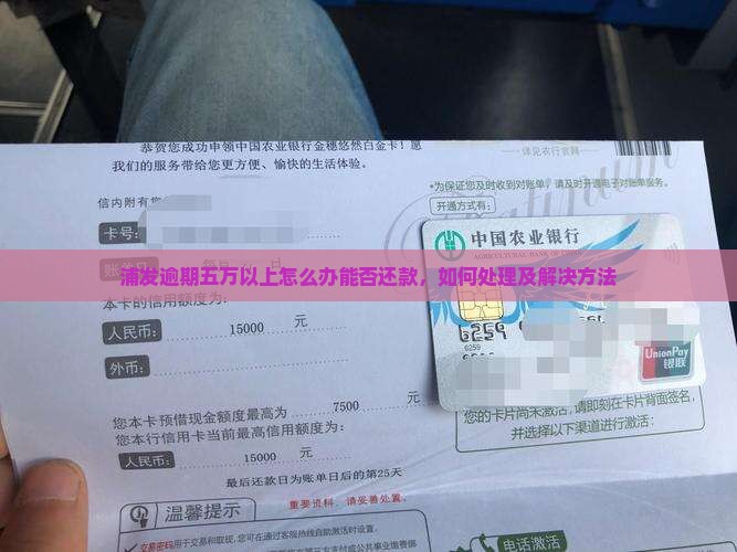 浦发逾期五万以上怎么办能否还款