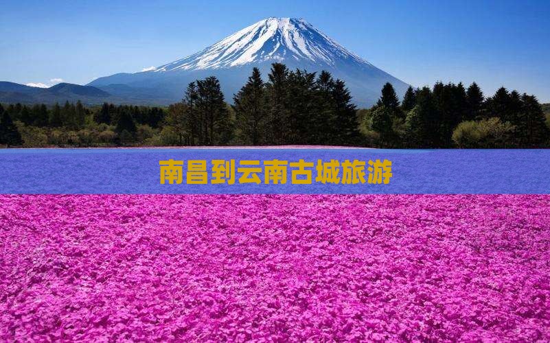 南昌到云南古城旅游