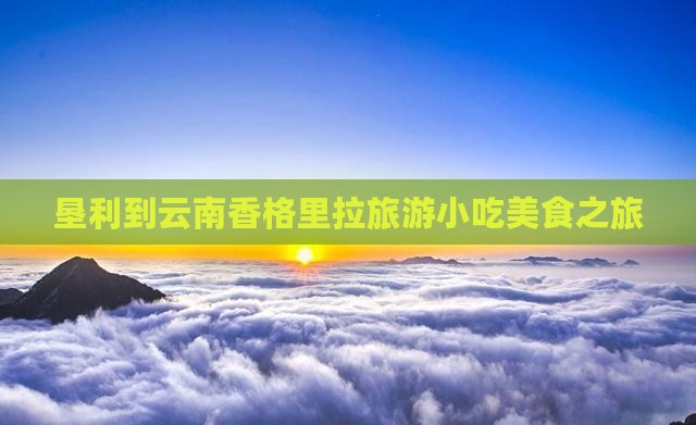 垦利到云南香格里拉旅游小吃
