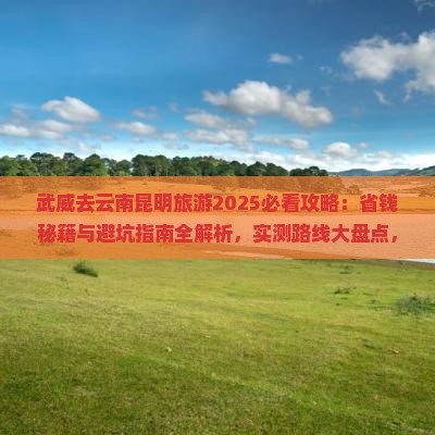 武威去云南昆明旅游
