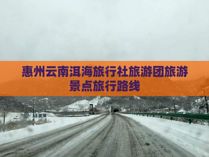 惠州到云南洱海旅行社