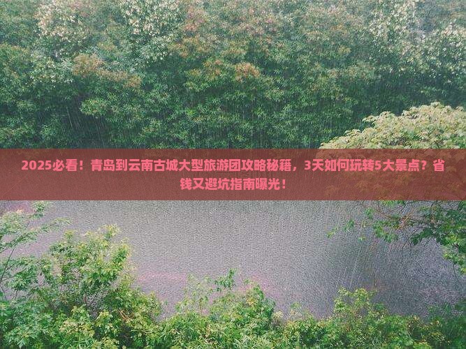 青岛到云南古城大型旅游团