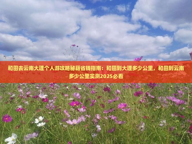 和田去云南大理个人游