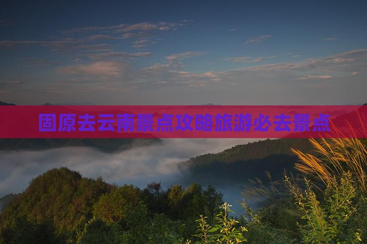 固原去云南景点