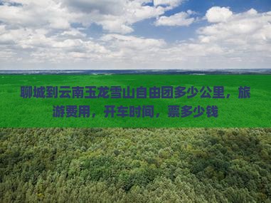 聊城到云南玉龙雪山自由团