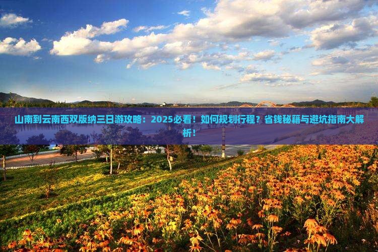 山南到云南西双版纳三日游