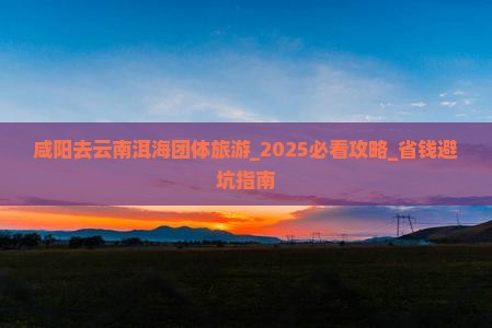 咸阳去云南洱海团体旅游