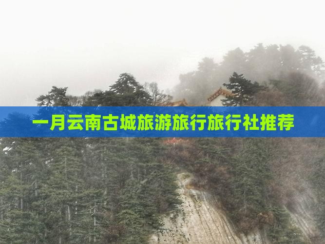一月去云南古城旅行社