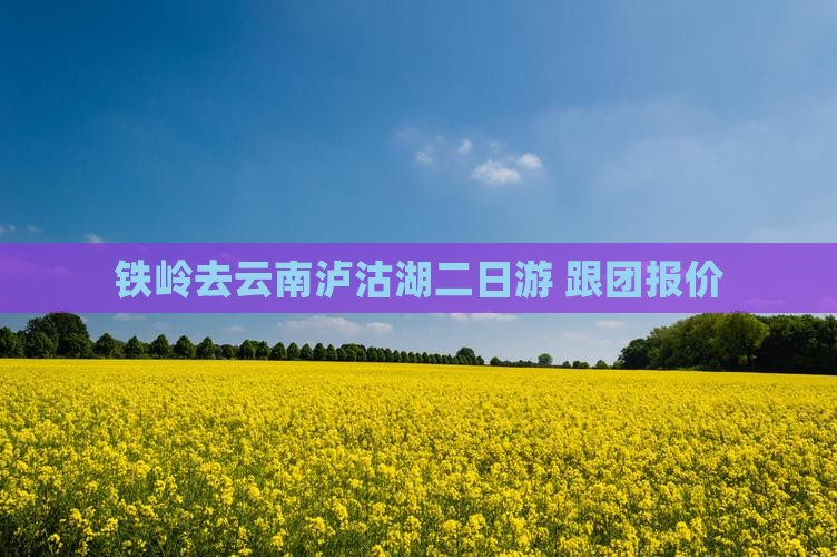 铁岭去云南泸沽湖二日游