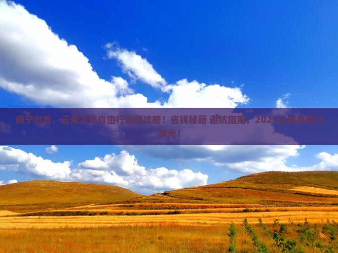 南宁去云南温泉自由团