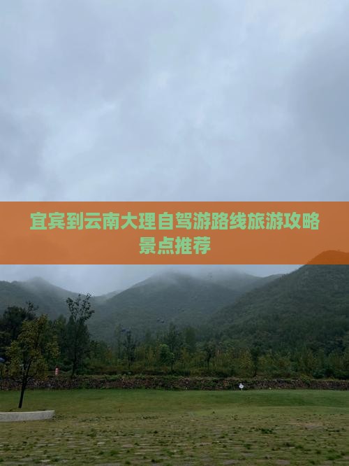宜宾到云南大理个人游