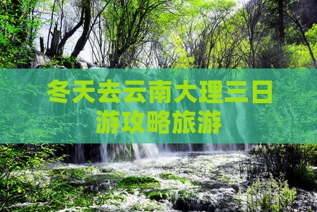 冬天去云南大理三日游
